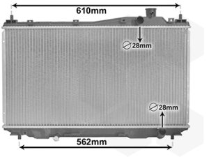 Radiator racire motor HONDA CIVIC VII Hatchback (EU, EP, EV) 1.4 iS (EP1, EU5, EU7) benzina 90 cai VAN WEZEL 25002113