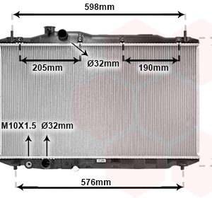 Radiator racire motor HONDA CIVIC VIII Hatchback (FN, FK) 1.8 (FN1, FK2) benzina 140 cai VAN WEZEL 25002189