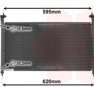 Condensator climatizare HONDA CIVIC VIII Hatchback (FN, FK) 1.4 (FK1) benzina 83 cai VAN WEZEL 25005213