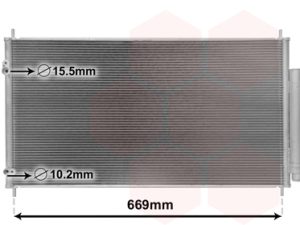 Condensator climatizare HONDA CIVIC IX limuzina (FB) 1.8 (FB2) benzina 141 cai VAN WEZEL 25005290
