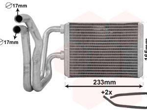Schimbator caldura incalzire habitaclu HONDA CIVIC VII Hatchback (EU, EP, EV) 1.4 i (EP1, EU7) benzina 75 cai VAN WEZEL 25006304