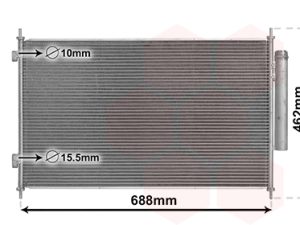 Condensator climatizare HONDA HR-V (RU) 1.5 (RU1) benzina 130 cai VAN WEZEL 25015700