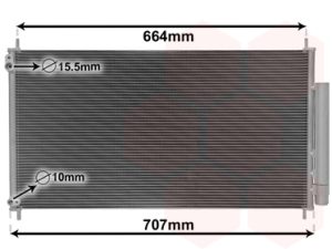 Condensator climatizare HONDA CIVIC IX (FK) 1.8 i-VTEC (FK2) benzina 141 cai VAN WEZEL 25015703
