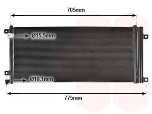Condensator climatizare HONDA CIVIC X hatchback (FC_, FK_) 1.0 VTEC (FK6) benzina 129 cai VAN WEZEL 25015710