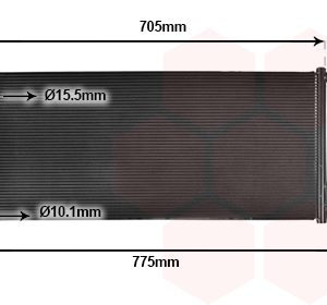 Condensator climatizare HONDA CIVIC X hatchback (FC_, FK_) 1.0 VTEC (FK6) benzina 129 cai VAN WEZEL 25015710