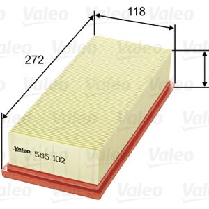 Filtru aer HONDA CIVIC VI Aerodeck (MB, MC) 2.0 i D (MC3) diesel 105 cai VALEO 585102