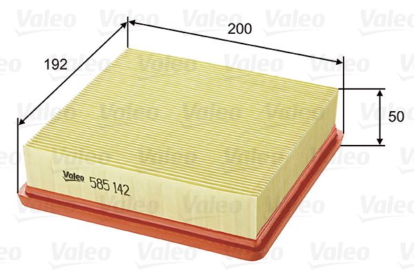 Filtru aer HONDA CIVIC VI Fastback (MA, MB) 1.6 VTi (MB4) benzina 160 cai VALEO 585142