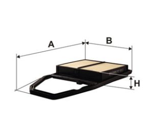 Filtru aer HONDA CIVIC VIII limuzina (FD, FA) 1.8 (FD1, FD7, FA1) benzina 140 cai FILTRON AP 104/2