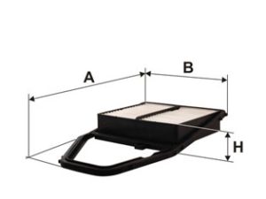 Filtru aer HONDA CIVIC VII limuzina (ES, ET) 1.7 benzina 116 cai FILTRON AP 104/3