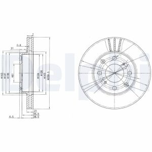 Disc frana HONDA CIVIC VI cupe (EJ, EM1) 1.6 (EJ6) benzina 107 cai DELPHI BG2673