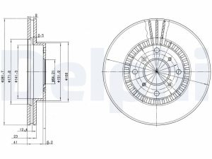Disc frana HONDA NSX I Cabriolet (NA) 3.0 24V Vtec (NA1) benzina 274 cai DELPHI BG2815