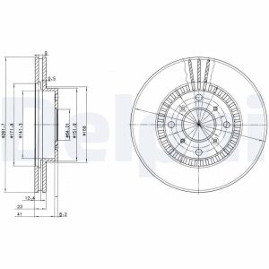 Disc frana HONDA NSX I Cabriolet (NA) 3.0 24V Vtec (NA1) benzina 274 cai DELPHI BG2815
