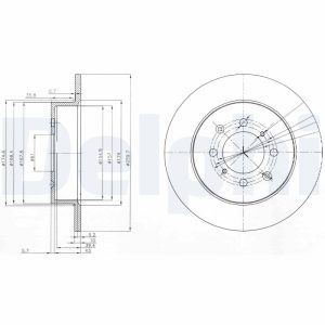 Disc frana HONDA CIVIC VII Hatchback (EU, EP, EV) 1.4 i (EP1, EU7) benzina 75 cai DELPHI BG3793