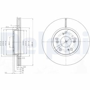 Disc frana HONDA CIVIC VIII Hatchback (FN, FK) 1.4 (FK1) benzina 83 cai DELPHI BG3980C