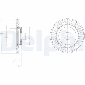 Disc frana HONDA CIVIC VIII Hatchback (FN, FK) 2.0 i-VTEC Type R (FN2) benzina 241 cai DELPHI BG4214
