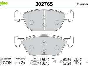 Placute frana HONDA CIVIC IX (FK) 1.4 i-VTEC (FK1) benzina 99 cai VALEO 302765