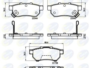 Placute frana HONDA CIVIC V Hatchback (EG) 1.6 16V Vtec (EG5) benzina 125 cai COMLINE CBP32146