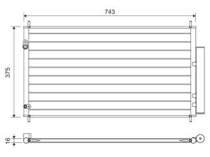 Condensator climatizare HONDA CIVIC IX limuzina (FB) 1.8 (FB2) benzina 141 cai VALEO 822606
