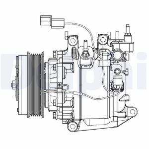 Compresor climatizare HONDA CIVIC IX Tourer (FK) 1.8 i-VTEC (FK2) benzina 141 cai DELPHI CS20503