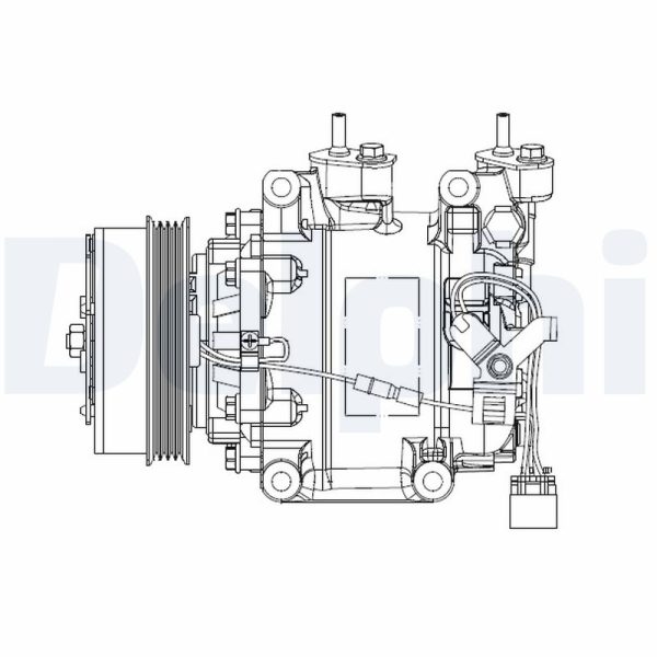 Compresor climatizare HONDA CR-Z (ZF) 1.5 IMA (ZF1) benzina/elector 124 cai DELPHI CS20515