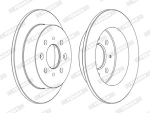 Disc frana HONDA CIVIC V limuzina (EG, EH) 1.6 4x4 benzina 125 cai FERODO DDF1358C