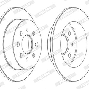 Disc frana HONDA CIVIC V limuzina (EG, EH) 1.6 4x4 benzina 125 cai FERODO DDF1358C
