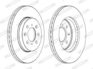 Disc frana HONDA CIVIC VII limuzina (ES, ET) 1.3 IMA (ED9, ES9) benzina/elector 83 cai FERODO DDF1510C