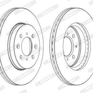 Disc frana HONDA CIVIC VII limuzina (ES, ET) 1.3 IMA (ED9, ES9) benzina/elector 83 cai FERODO DDF1510C