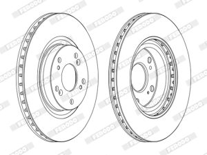 Disc frana HONDA CIVIC VIII Hatchback (FN, FK) 2.0 i-VTEC Type R (FN2) benzina 241 cai FERODO DDF1596C