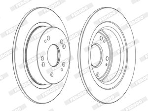 Disc frana HONDA HR-V (RU) 1.5 (RU1) benzina 130 cai FERODO DDF1776C