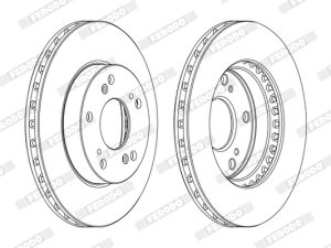 Disc frana HONDA CIVIC VIII limuzina (FD, FA) 1.3 IMA (FA3, FD3) benzina/elector 95 cai FERODO DDF1939C