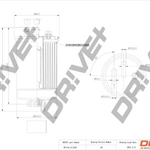 Filtru combustibil HONDA CIVIC VI Fastback (MA, MB) 2.0 TDiC (MB7) diesel 101 cai DRIVE DP1110.13.0103
