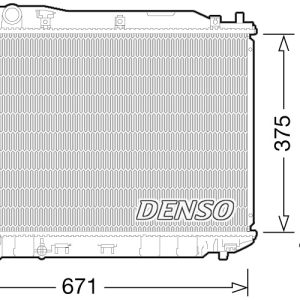 Radiator racire motor HONDA CIVIC VIII Hatchback (FN, FK) 1.8 (FN1, FK2) benzina 140 cai DENSO DRM40029
