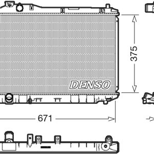 Radiator racire motor HONDA CIVIC IX Tourer (FK) 1.8 i-VTEC (FK2) benzina 141 cai DENSO DRM40037