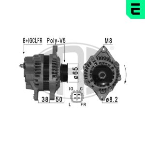 Alternator HONDA CIVIC VIII Hatchback (FN, FK) 1.4 (FK1) benzina 83 cai ERA 210956A