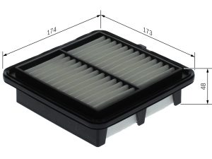 Filtru aer HONDA CIVIC X limuzina (FC_) 1.0 iVTEC (FC9) benzina 126 cai BOSCH F 026 400 729