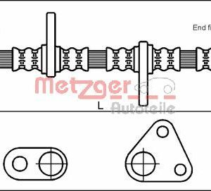 Furtun frana HONDA CIVIC IV Hatchback (EC, ED, EE, EF) 1.3 (EC8) benzina 75 cai METZGER 4113500