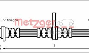 Furtun frana HONDA CIVIC IV Shuttle (EE, EF) 1.6 i 16V 4WD (EE4) benzina 109 cai METZGER 4113290