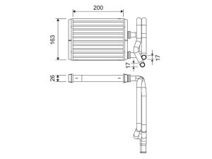 Schimbator caldura incalzire habitaclu HONDA CIVIC VII Hatchback (EU, EP, EV) 1.4 i (EP1, EU7) benzina 75 cai VALEO 811577