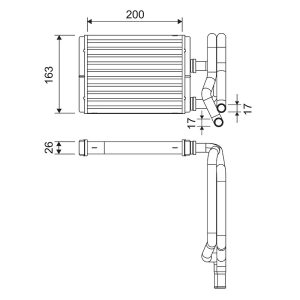 Schimbator caldura incalzire habitaclu HONDA CIVIC VII Hatchback (EU, EP, EV) 1.4 i (EP1, EU7) benzina 75 cai VALEO 811577