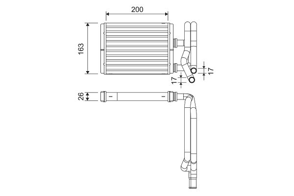 Schimbator caldura incalzire habitaclu HONDA CIVIC VII Hatchback (EU, EP, EV) 1.4 i (EP1, EU7) benzina 75 cai VALEO 811577