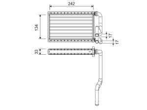 Schimbator caldura incalzire habitaclu HONDA CIVIC VIII limuzina (FD, FA) 1.3 IMA (FA3, FD3) benzina/elector 95 cai VALEO 811578