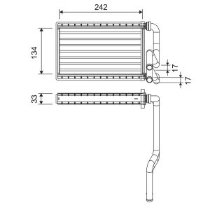 Schimbator caldura incalzire habitaclu HONDA CIVIC VIII limuzina (FD, FA) 1.3 IMA (FA3, FD3) benzina/elector 95 cai VALEO 811578