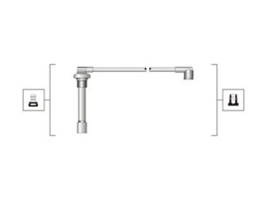 Set cablaj aprindere HONDA CIVIC VI Aerodeck (MB, MC) 1.4 16V (MB8) benzina 75 cai MAGNETI MARELLI 941319170105