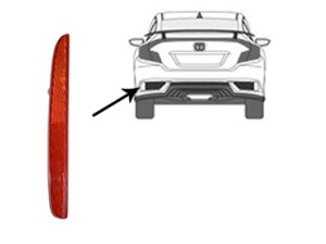Reflector HONDA CIVIC X hatchback (FC_, FK_) 1.0 VTEC (FK6) benzina 129 cai VAN WEZEL 2590939