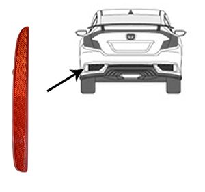 Reflector HONDA CIVIC X hatchback (FC_, FK_) 1.0 VTEC (FK6) benzina 129 cai VAN WEZEL 2590939