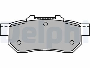 Placute frana HONDA CIVIC V Hatchback (EG) 1.6 16V Vtec (EG5) benzina 125 cai DELPHI LP1456