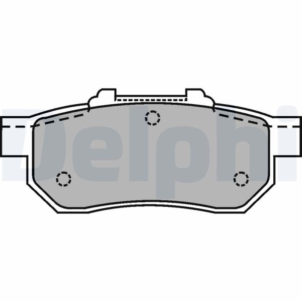 Placute frana HONDA CIVIC VI Hatchback (EJ, EK) 1.5 i (EK3) benzina 114 cai DELPHI LP1456