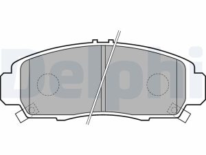 Placute frana HONDA CIVIC IX limuzina (FB) 1.8 (FB2) benzina 141 cai DELPHI LP1704