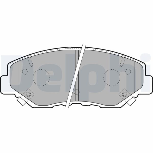Placute frana HONDA CIVIC X hatchback (FC_, FK_) 1.0 VTEC (FK6) benzina 129 cai DELPHI LP1806